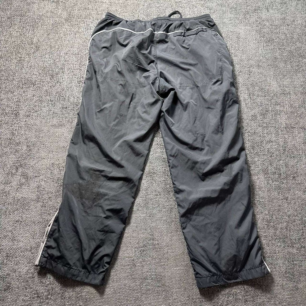 Nike Track Pants Mens XL Black Vintage Y2K Nylon Windbreaker Baggy Piping - Picture 6 of 13